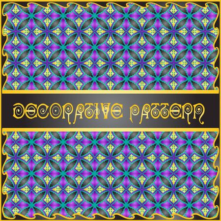 Colorful decorative geometric pattern backgroundのイラスト素材