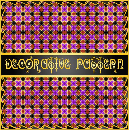 Colorful decorative geometric pattern backgroundのイラスト素材