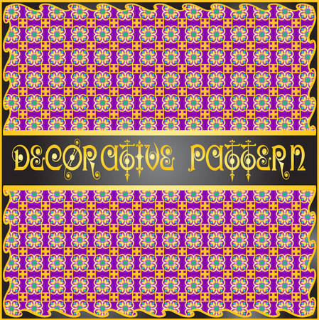 Colorful decorative geometric pattern backgroundのイラスト素材