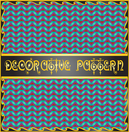 Colorful decorative geometric pattern backgroundのイラスト素材
