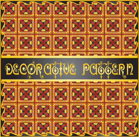 Colorful decorative geometric pattern backgroundのイラスト素材