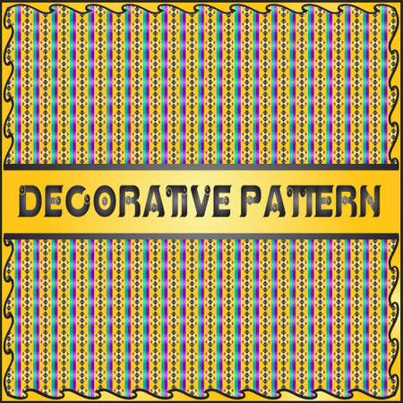 Colorful decorative geometric pattern backgroundのイラスト素材