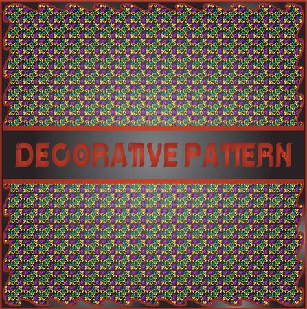 Colorful decorative geometric pattern backgroundのイラスト素材