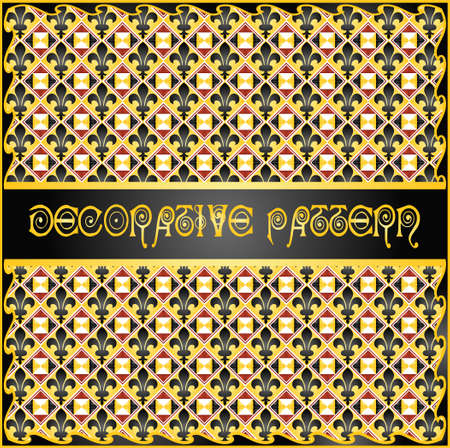 Colorful decorative geometric pattern backgroundのイラスト素材