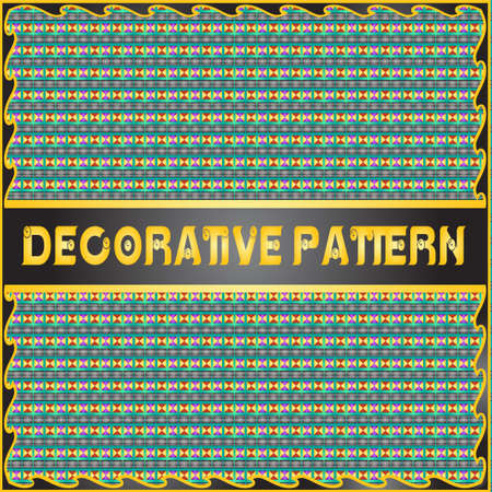 Colorful decorative geometric pattern backgroundのイラスト素材