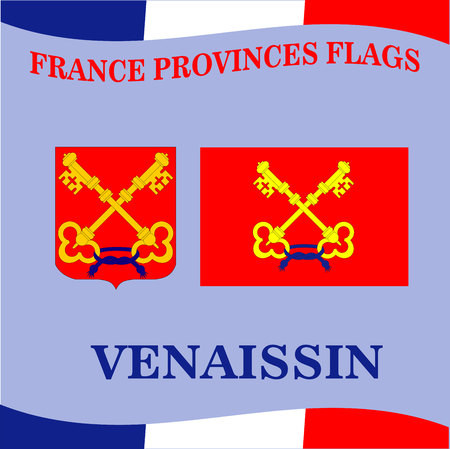 Flag of French province Venaissinのイラスト素材