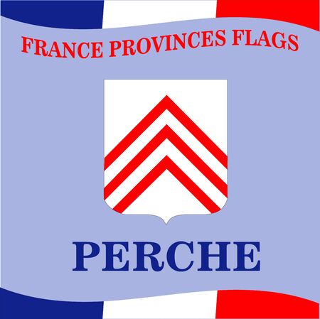 Flag of French province Percheのイラスト素材