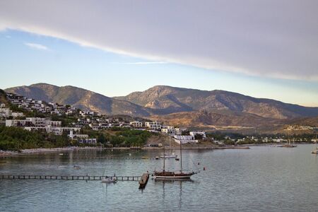 resort town in Turkey on the Aegean coastの写真素材