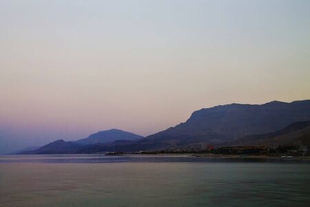 sunset on the Red Seaの写真素材