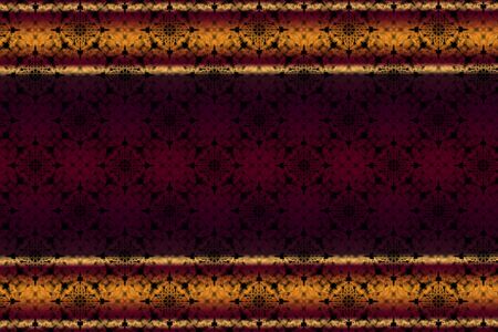 patterned background with burgundy and yellow stripesの写真素材