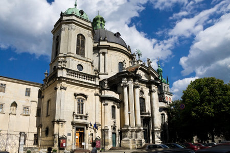 Dominican cathedral in Lviv, Ukraineのeditorial素材