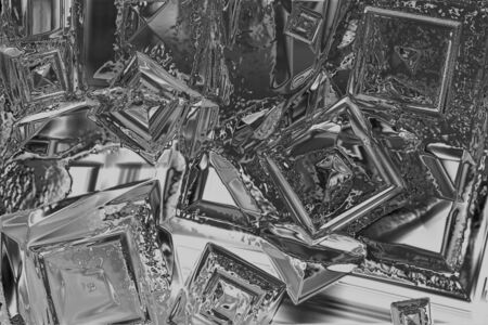 abstract black and white background with geometrical figuresの写真素材