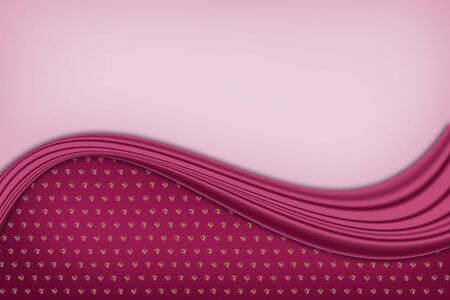 Pink abstract background with wavy linesの写真素材