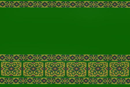 background with a border of bead patternsの写真素材