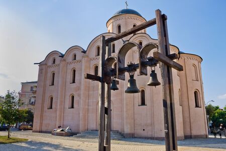Church of the Assumption at Podol in Kiev, Ukraineの写真素材