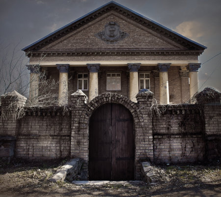 the old building of the Palace of Culture in Kievのeditorial素材