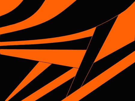 abstract black and orange background with geometric shapesの写真素材