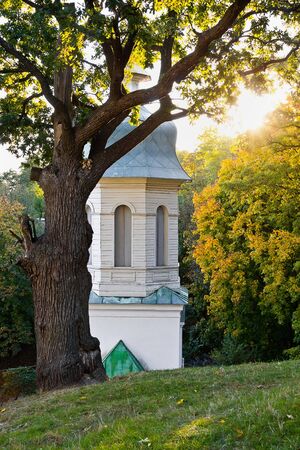 Ilyinsky Monastery of the 11th century among the autumn trees in Chernigov, Ukraineの写真素材