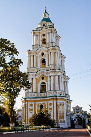 Trinity Cathedral bell tower of the 17th century in Chernigov, Ukraineの写真素材