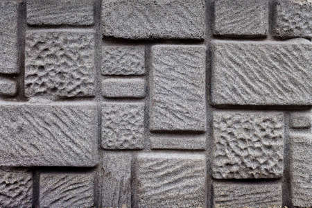 stone relief background with a rectangular patternの写真素材