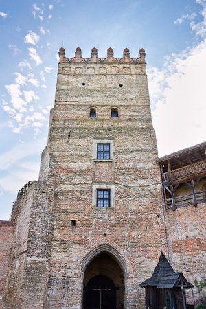 Lubart's castle of the 14th century in Lutsk, Ukraine.のeditorial素材