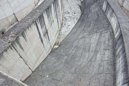 abstract gray background concrete structure dam closeupの写真素材