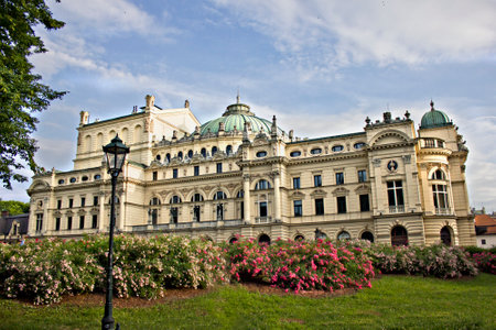 Slovak Drama Theater in Krakow, Poland.のeditorial素材