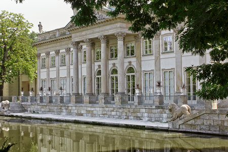Warsaw, Poland - june25: Lazienki Royal Palace on june 25, 2022 in Warsaw, Polandのeditorial素材