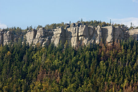 Landscape with mountains. Table Mountains in Lower Silesia, Polandの写真素材