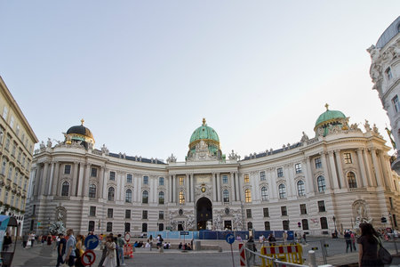 Habsburg Palace Hofburg in Vienna, Austria. An ancient imperial palace.の写真素材