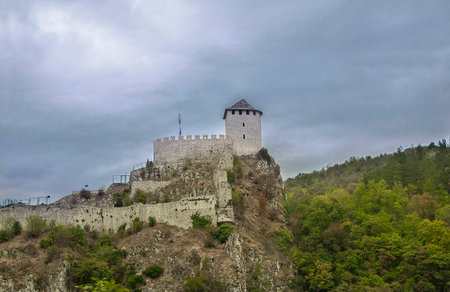 Stari Grad in Serbia. An ancient 14th century castle on the top of a mountain in the town of...