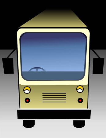 Illustration of a caravan without driver	の写真素材