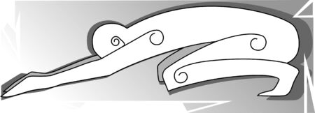 Illustration of man exercise with backgroundの写真素材