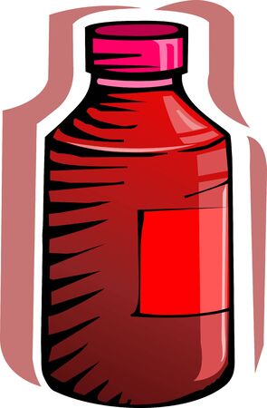 Illustration of medicine with tonic and bottle	の写真素材