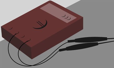 Illustration of multi meter with chord	
