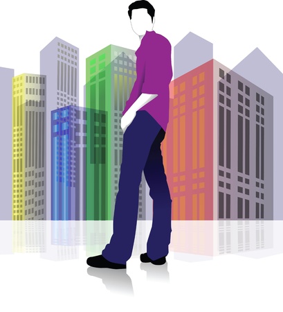 Model man	の写真素材