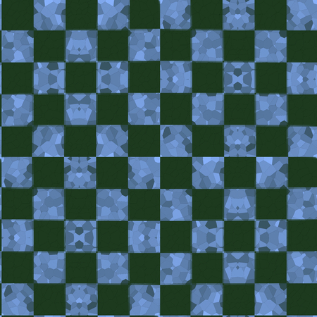 Seamless abstract pattern in blue and green tonesの写真素材