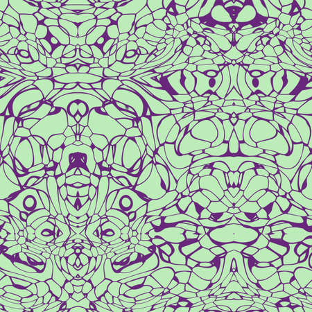 Seamless abstract pattern in yellow and purple tonesの写真素材