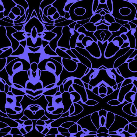 Seamless abstract pattern in purple and black tonesの写真素材