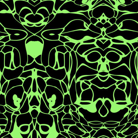 Seamless abstract pattern in yellow and black tonesの写真素材