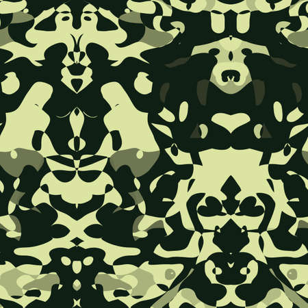 Seamless abstract pattern in yellow and black tones