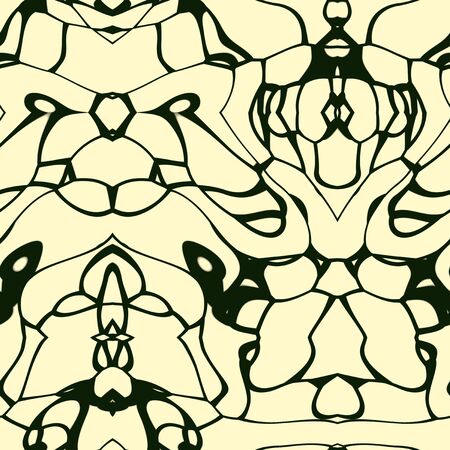 Seamless abstract pattern in yellow and black tonesの写真素材