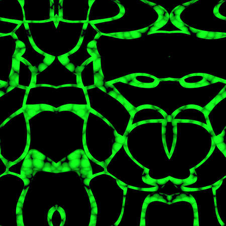 Seamless abstract pattern in black and green tones