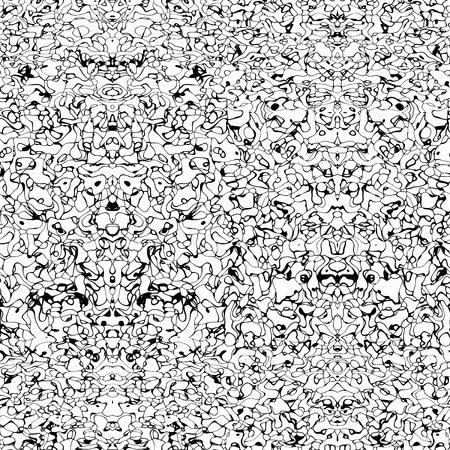 Seamless abstract pattern in white and black tonesの写真素材