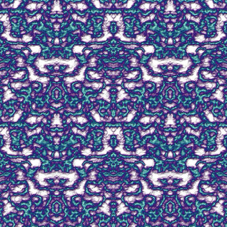 Seamless abstract pattern in purple, beige and green tones