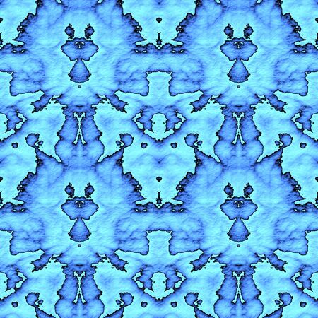 Seamless abstract pattern in blue and cyan tonesの写真素材