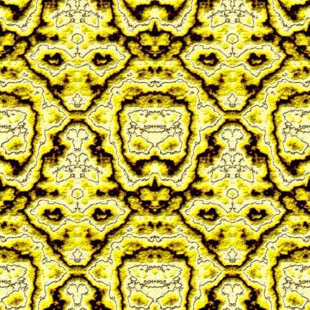 Seamless abstract pattern in black and yellow tones