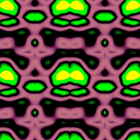 Seamless abstract pattern in yellow, green and pink tones
