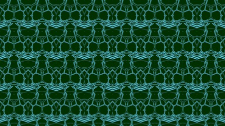 Seamless abstract background with ornament from repeated patterns with scribbles in blue and dark...