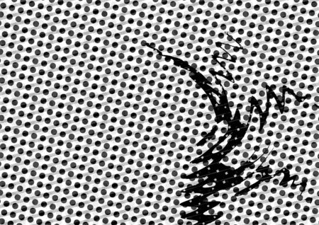 Abstract backdrop in white and black tones in grunge style, monochrome background for business card, poster, interior design, sticker, website, advertisingの写真素材